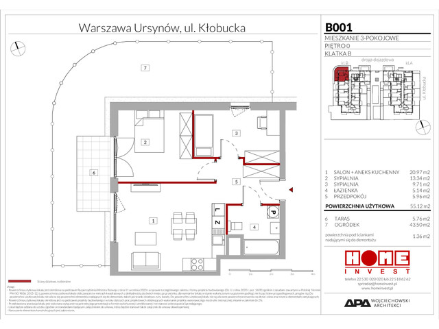 Mieszkanie w inwestycji Enklawa Ursynów, symbol B001 » nportal.pl