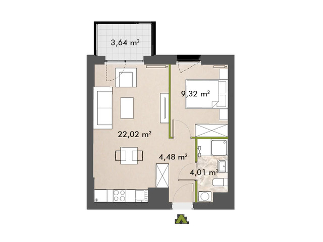 Mieszkanie w inwestycji XYZ Place, symbol 30/XY-F1.C.07.04 » nportal.pl