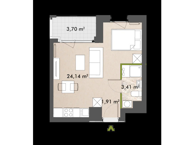 Mieszkanie w inwestycji XYZ Place, symbol 30/XY-F1.B.01.03 » nportal.pl