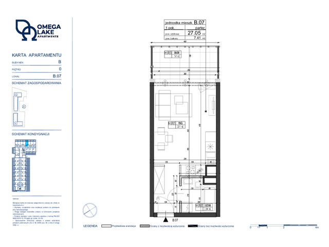 Komercyjne w inwestycji Omega Lake Apartments - lokale inwest..., budynek Do podanej ceny należy doliczyć 23% VAT., symbol B.0.07 » nportal.pl