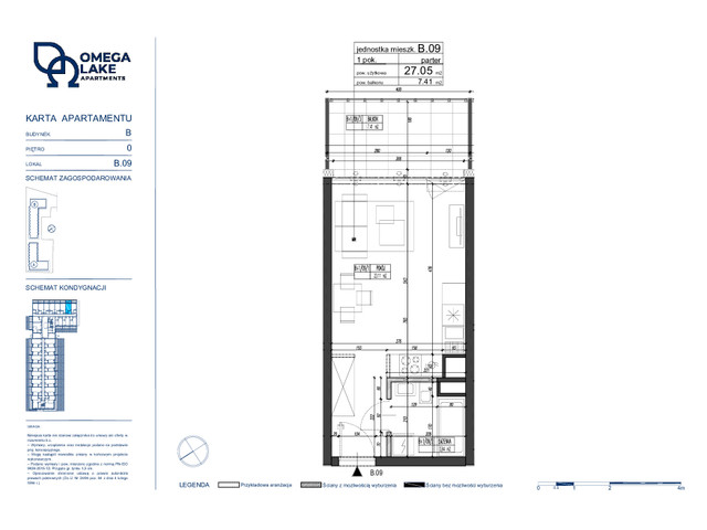 Komercyjne w inwestycji Omega Lake Apartments - lokale inwest..., budynek Do podanej ceny należy doliczyć 23% VAT., symbol B.0.09 » nportal.pl