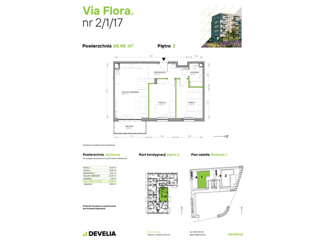 Mieszkanie w inwestycji Via Flora, symbol 1/17 » nportal.pl