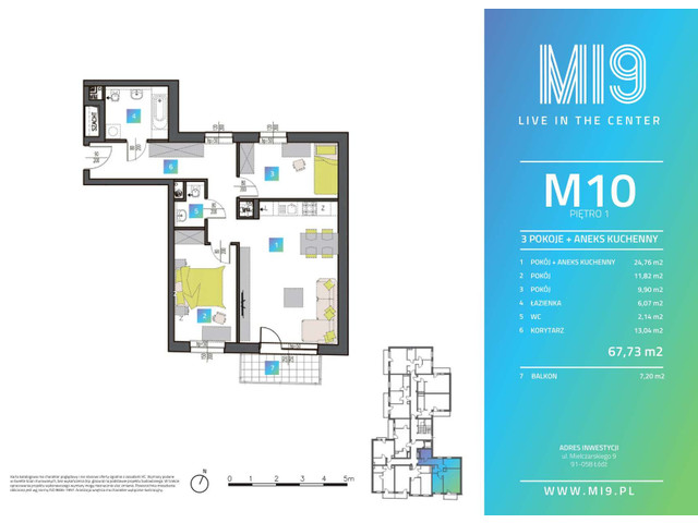 Mieszkanie w inwestycji MI9, symbol M10 » nportal.pl
