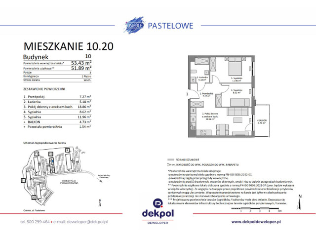 Mieszkanie w inwestycji Osiedle Pastelowe etap III, budynek Rezerwacja, symbol 10.20 » nportal.pl