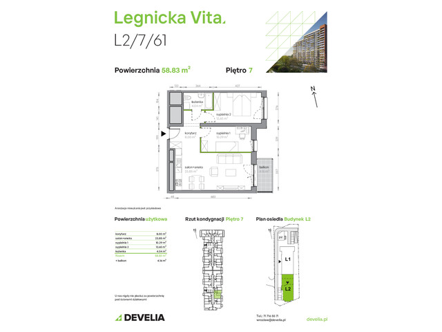 Mieszkanie w inwestycji Legnicka Vita, symbol L2/7/61 » nportal.pl