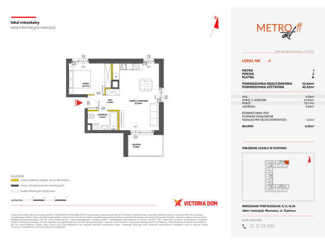 Mieszkanie w inwestycji METRO ART, symbol 11M.4 » nportal.pl