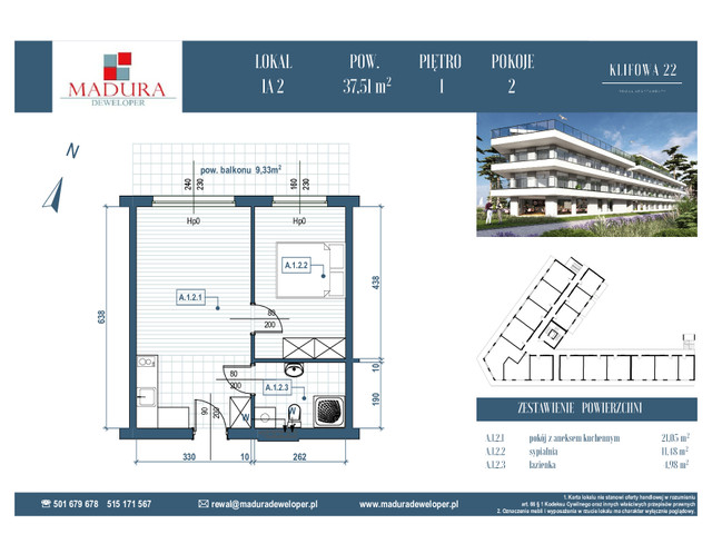 Mieszkanie w inwestycji Apartamenty w REWALU ul. Klifowa, symbol A.1.2 » nportal.pl