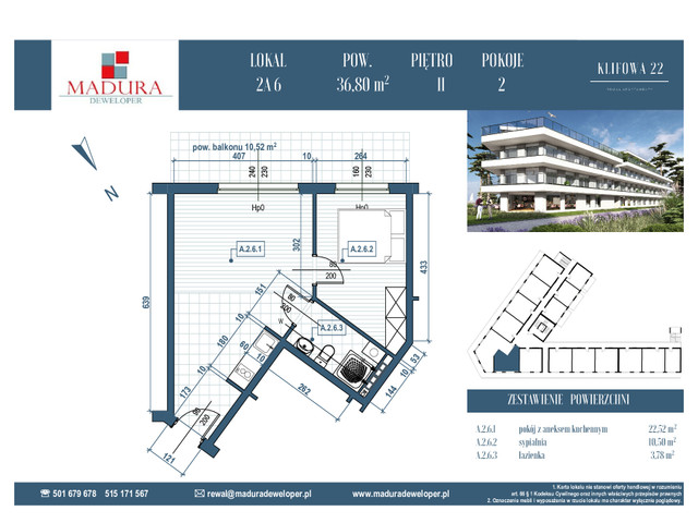 Mieszkanie w inwestycji Apartamenty w REWALU ul. Klifowa, symbol A.2.6 » nportal.pl