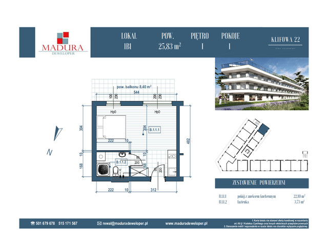 Mieszkanie w inwestycji Apartamenty w REWALU ul. Klifowa, symbol B.1.1 » nportal.pl