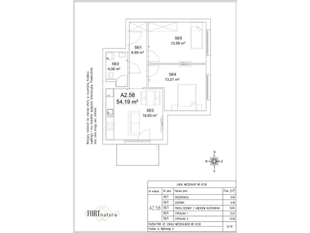 Mieszkanie w inwestycji Fort Natura Etap II, symbol A2.58 » nportal.pl