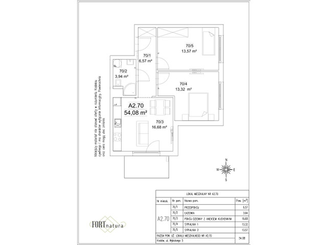 Mieszkanie w inwestycji Fort Natura Etap II, symbol A2.70 » nportal.pl