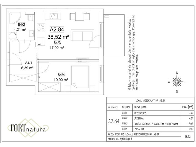 Mieszkanie w inwestycji Fort Natura Etap II, symbol A2.84 » nportal.pl