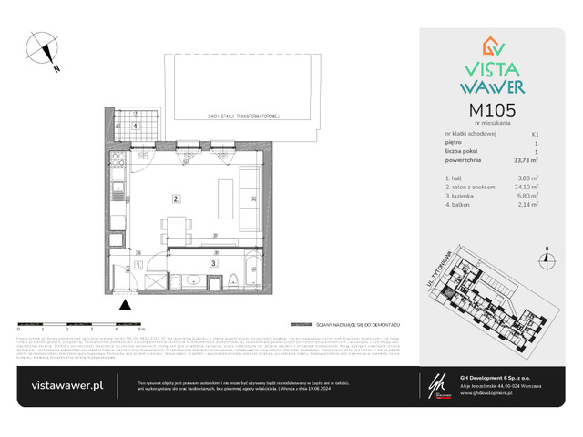 Mieszkanie w inwestycji Vista Wawer, symbol M105 » nportal.pl