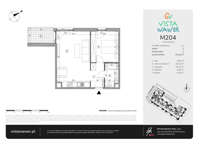 Mieszkanie w inwestycji Vista Wawer, symbol M204 » nportal.pl