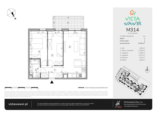 Mieszkanie w inwestycji Vista Wawer, symbol M314 » nportal.pl