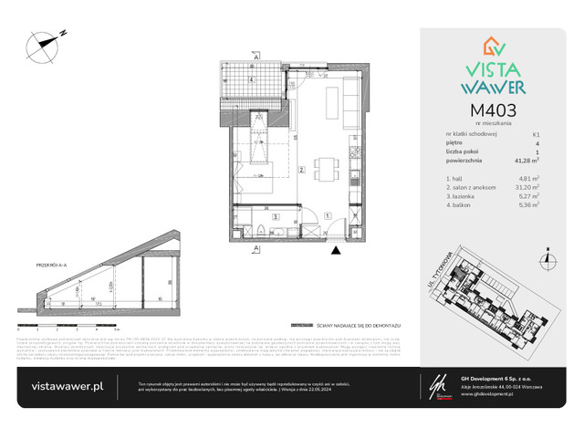 Mieszkanie w inwestycji Vista Wawer, symbol M403 » nportal.pl