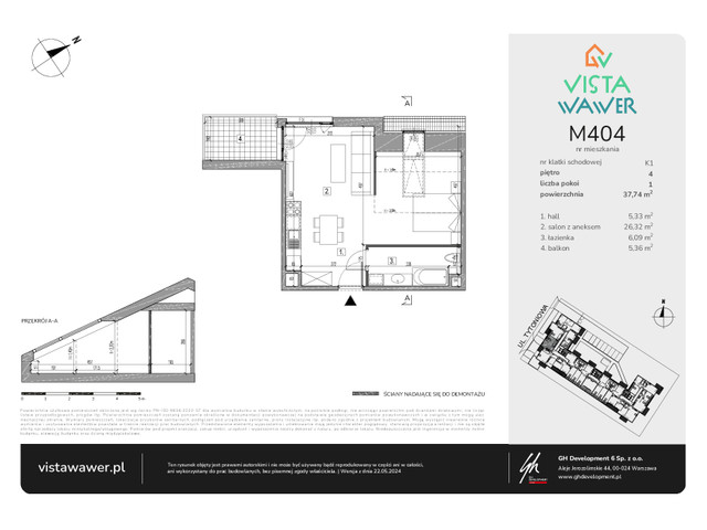 Mieszkanie w inwestycji Vista Wawer, symbol M404 » nportal.pl