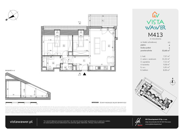 Mieszkanie w inwestycji Vista Wawer, symbol M413 » nportal.pl