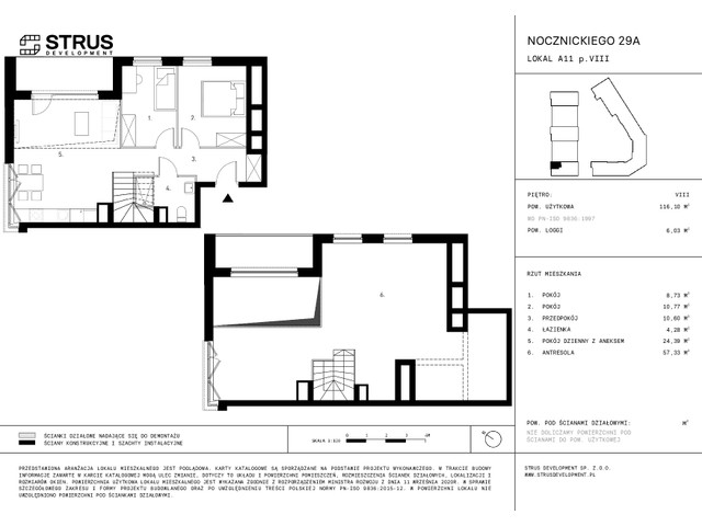 Mieszkanie w inwestycji Nocznickiego 29, symbol A11_p8 » nportal.pl