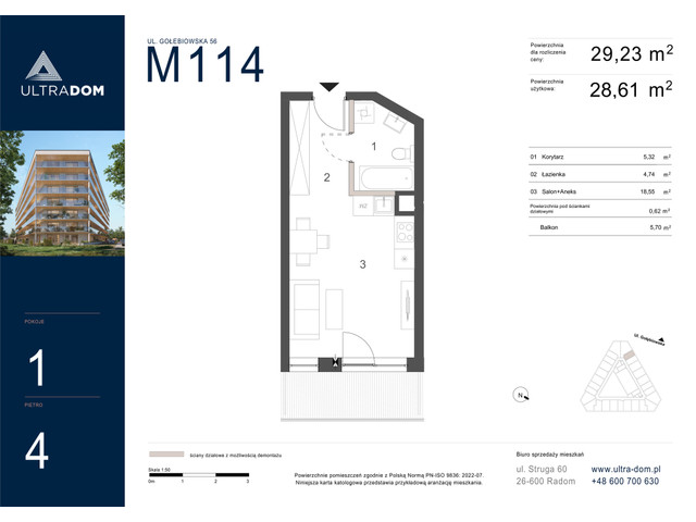 Mieszkanie w inwestycji Ultradom, symbol M114 » nportal.pl