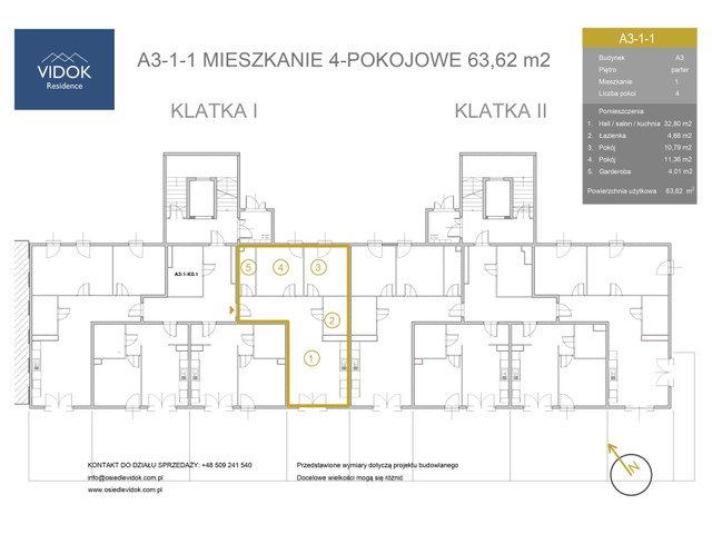 Mieszkanie w inwestycji VIDOK Residence ETAP II, symbol A3-1-1 » nportal.pl