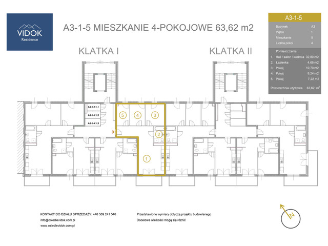 Mieszkanie w inwestycji VIDOK Residence ETAP II, symbol A3-1-5 » nportal.pl
