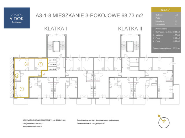 Mieszkanie w inwestycji VIDOK Residence ETAP II, symbol A3-1-8 » nportal.pl