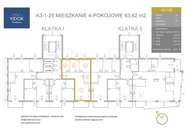 Mieszkanie w inwestycji VIDOK Residence ETAP II, symbol A3-1-25 » nportal.pl
