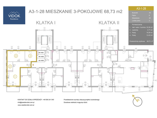 Mieszkanie w inwestycji VIDOK Residence ETAP II, symbol A3-1-28 » nportal.pl