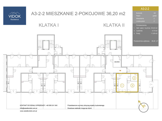 Mieszkanie w inwestycji VIDOK Residence ETAP II, symbol A3-2-2 » nportal.pl