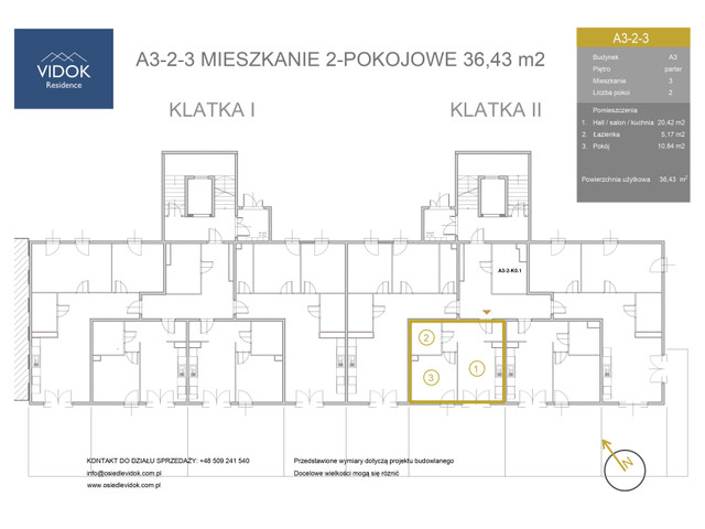 Mieszkanie w inwestycji VIDOK Residence ETAP II, symbol A3-2-3 » nportal.pl