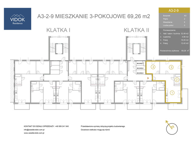 Mieszkanie w inwestycji VIDOK Residence ETAP II, symbol A3-2-9 » nportal.pl