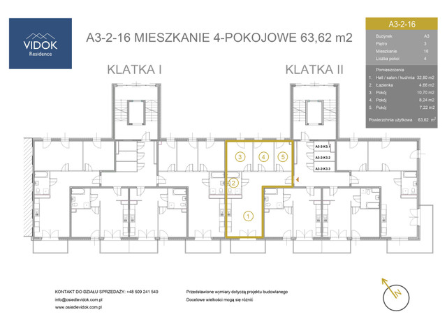 Mieszkanie w inwestycji VIDOK Residence ETAP II, symbol A3-2-16 » nportal.pl