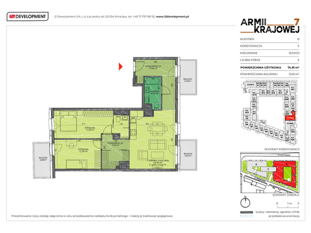 Mieszkanie w inwestycji Armii Krajowej 7, symbol B.5.M23 » nportal.pl