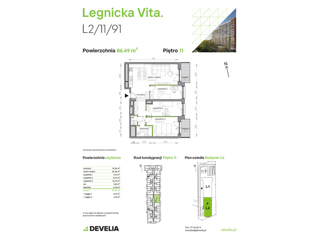 Mieszkanie w inwestycji Legnicka Vita, symbol L2/11/91 » nportal.pl