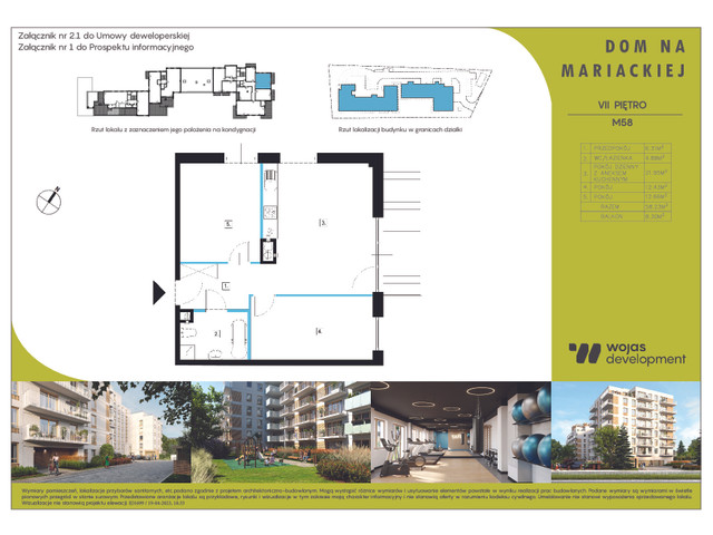 Mieszkanie w inwestycji DOM NA MARIACKIEJ, symbol M58 » nportal.pl