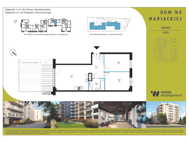 Mieszkanie w inwestycji DOM NA MARIACKIEJ, symbol M65 » nportal.pl