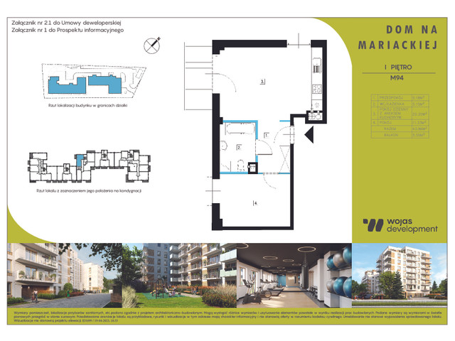 Mieszkanie w inwestycji DOM NA MARIACKIEJ, symbol M94 » nportal.pl