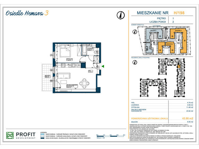 Mieszkanie w inwestycji Osiedle Hemara, symbol 198 » nportal.pl