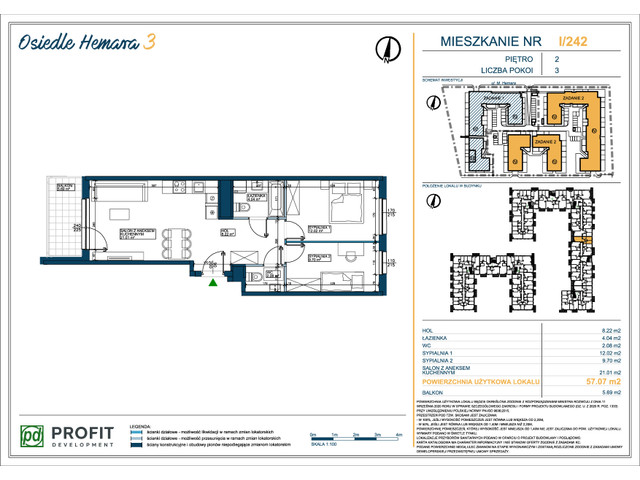 Mieszkanie w inwestycji Osiedle Hemara, symbol 242 » nportal.pl