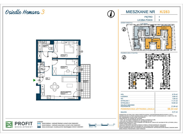 Mieszkanie w inwestycji Osiedle Hemara, symbol 283 » nportal.pl