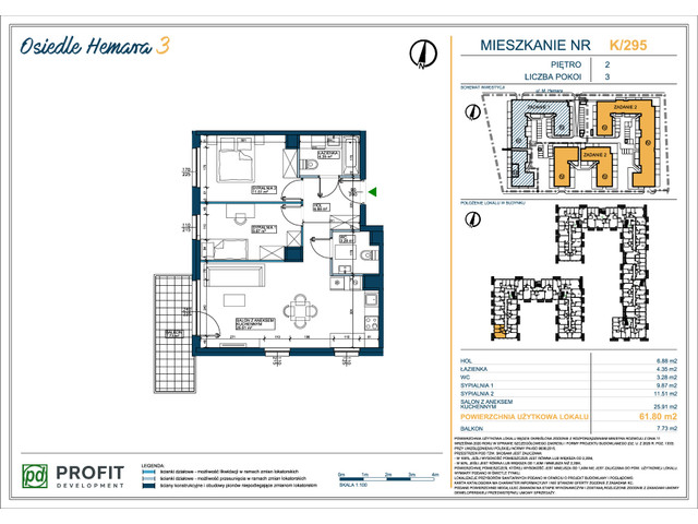 Mieszkanie w inwestycji Osiedle Hemara, symbol 295 » nportal.pl