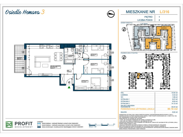 Mieszkanie w inwestycji Osiedle Hemara, symbol 316 » nportal.pl