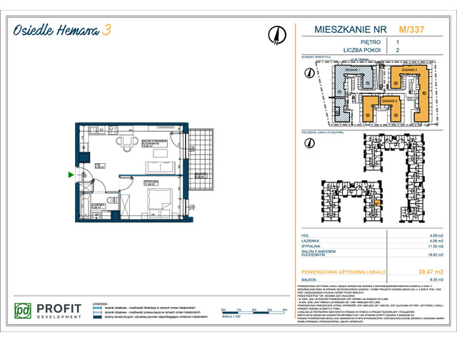 Mieszkanie w inwestycji Osiedle Hemara, symbol 337 » nportal.pl