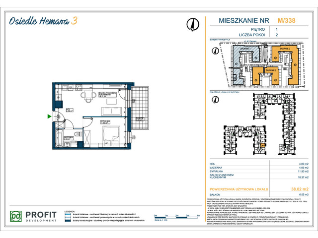 Mieszkanie w inwestycji Osiedle Hemara, symbol 338 » nportal.pl