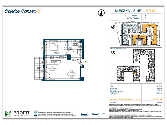 Mieszkanie w inwestycji Osiedle Hemara, symbol 352 » nportal.pl