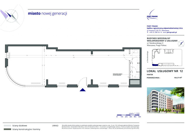 Komercyjne w inwestycji Port Praski - lokale komercyjne, symbol Sierakowskiego4_U12 » nportal.pl
