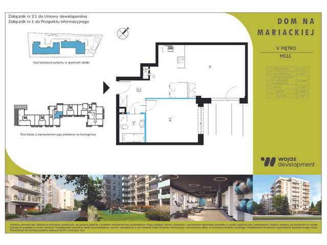 Mieszkanie w inwestycji DOM NA MARIACKIEJ, symbol M111 » nportal.pl
