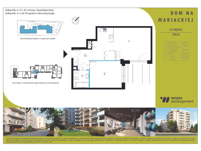 Mieszkanie w inwestycji DOM NA MARIACKIEJ, symbol M116 » nportal.pl