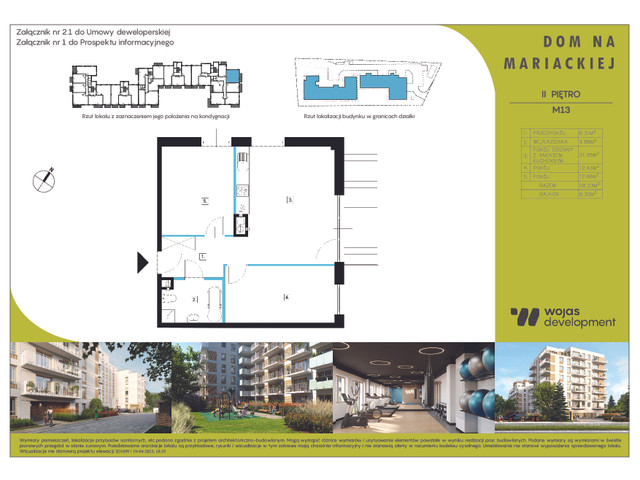 Mieszkanie w inwestycji DOM NA MARIACKIEJ, symbol M13 » nportal.pl